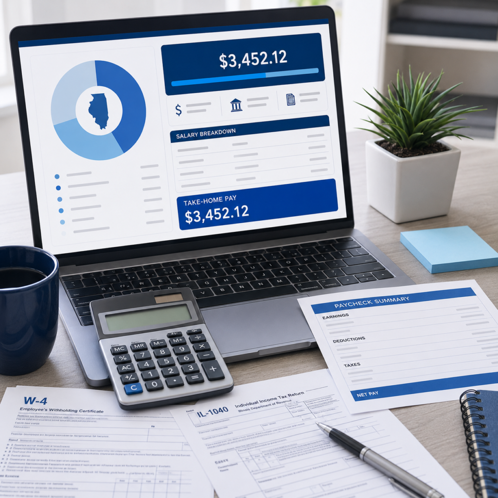 illinois salary after tax calculator